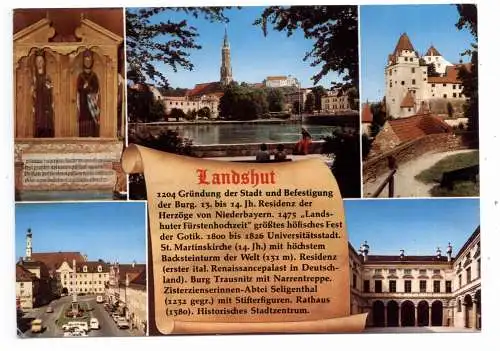 [Ansichtskarte] 8300 LANDSHUT, Chronik - AK. 