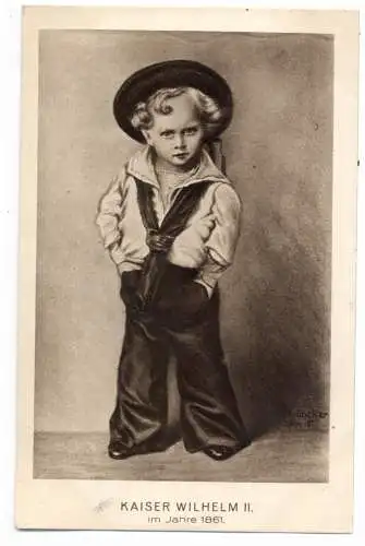 [Ansichtskarte] MONARCHIE - DEUTSCHLAND, Kaiser Wilhelm II im Jahre 1861. 