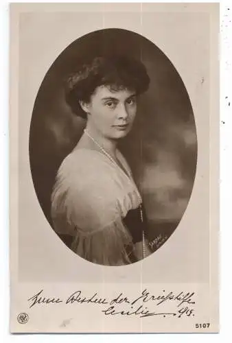 [Ansichtskarte] MONARCHIE - DEUTSCHLAND, Kronprinzessin Cäcilie von Mecklenburg. 
