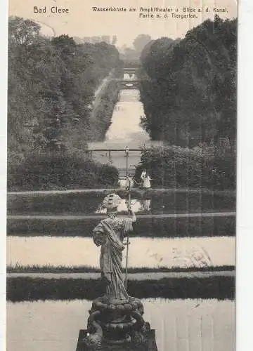 [Ansichtskarte] 4190 KLEVE, Wasserkünste am Amphitheater, 1911, Verlag Labs. 