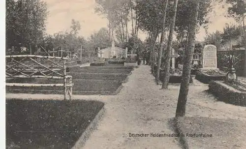 [Ansichtskarte] F 02190 AMIFONTAINE, 1. Weltkrieg, Deutscher Heldenfriedhof, (1916), Verlag Schaar & Dathe. 