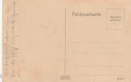 [Ansichtskarte] F 02190 GUIGNICOURT 1. Weltkrieg, die zerstörte Kirche, 1916, Verlag Trenkler. 