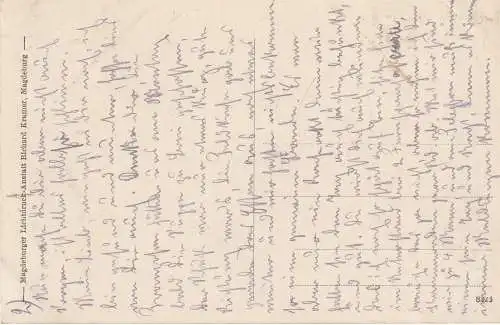 [Ansichtskarte] F 02190 LA MALMAISON 1. Weltkrieg, Dorfeingang mit Schafherde, 1916, Verlag Trenkler. 