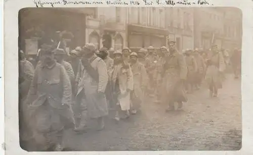 [Ansichtskarte] F 10500 LA VILLE AUX BOIS, 1. Weltkrieg, Gefangene Franzosen, Prisonniers de Guerre Francaise, 10.März 1916, Photo-AK. 