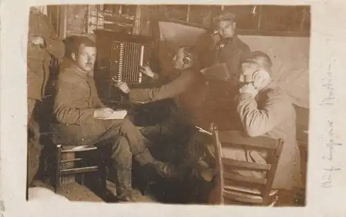 [Ansichtskarte] MILITÄR - 1.Weltkrieg, Frankreich November 1915, Feldtelephon Krankentransporttrupp 6. Armee. 