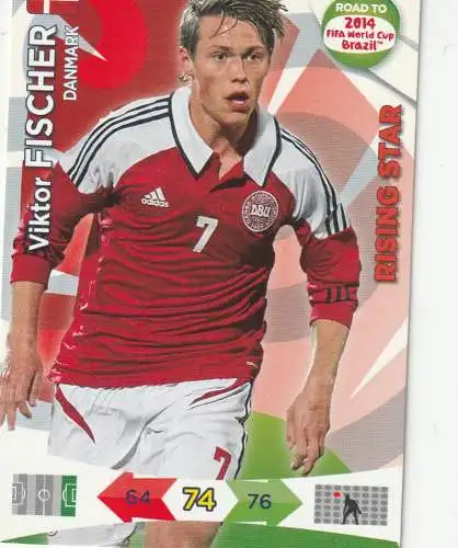 FUSSBALL - DÄNEMARK - VIKTOR FISCHER, WM 2014, Panini