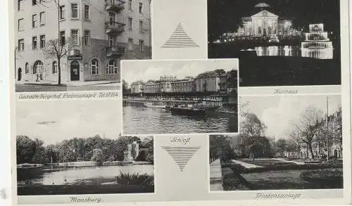 [Ansichtskarte] 6200 WIESBADEN - BIEBRICH, Gaststätte Bürgerhof, 1942. 