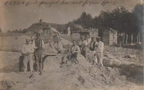[Ansichtskarte] UKRAINE - KOLOPITOW / Nähe Horochiw, 1. Weltkrieg, Deutsche Mörserstellung, 10 Photo-AK. 