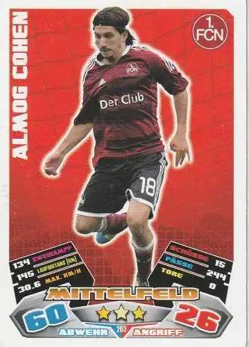 FUSSBALL - 1.FC NÜRNBERG - ALMOG COHEN, Match Attax