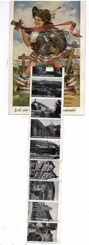 [Ansichtskarte] 5358 BAD MÜNSTEREIFEL, Klappleporello, 10 Photos, 1953. 