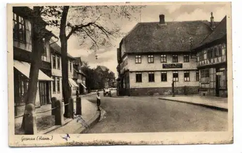 3212 GRONAU, Gasthaus zur Krone / Friseur, 1943