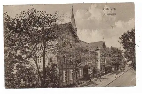 [Ansichtskarte] 4830 GÜTERSLOH, Gymnasium, 1922. 