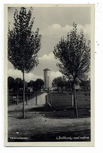 [Ansichtskarte] BÖHMEN & MÄHREN, PODEBRADY / PODIEBRAD, Nova Vodarna, 1940. 