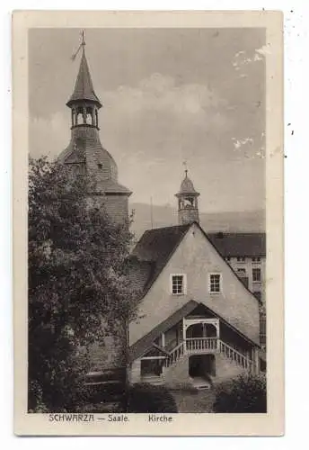 0-6820 RUDOLSTADT - SCHWARZA, Kirche, Verlag Paris