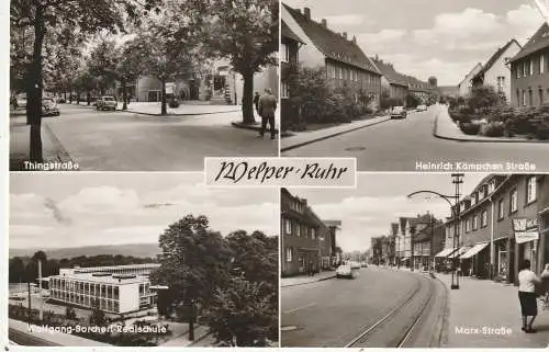 4320 HATTINGEN - WELPER, Thingstrasse / Kämpchen Strasse / Marx - Strasse / Borchert - Realschule, 1966