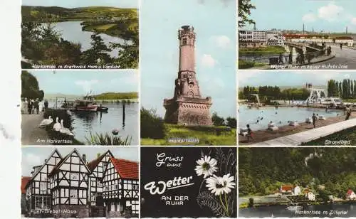 [Ansichtskarte] 5802 WETTER / Ruhr, 7 Ansichten, 1967. 