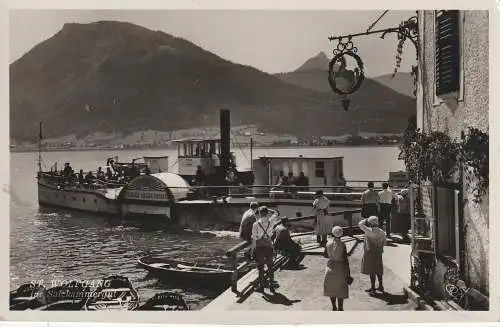 [Ansichtskarte] BINNENSCHIFFE - WOLFGANGSEE, "KAISER FRANZ JOSEPH I". 