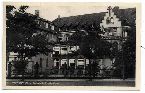 [Ansichtskarte] 5450 NEUWIED, Elisabethkrankenhaus, 1955. 
