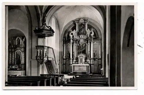 [Ansichtskarte] 5948 SCHMALLENBERG - BERGHAUSEN, Pfarrkirche St. Cyriacus, Verlag Poppe - Bad Kissingen. 