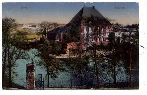 [Ansichtskarte] 4650 GELSENKIRCHEN - HORST, Schloß Horst und Umgebung, 1916, Poststempel Horstermark. 