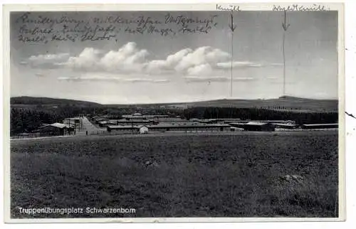 [Ansichtskarte] 3579 SCHWARZENBORN, Truppenübungsplatz, 1931. 