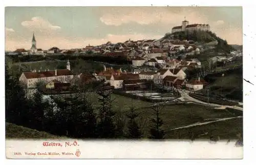 [Ansichtskarte] A 3970 WEITRA / Waldviertel, Gesamtansicht, ca. 1910, color. 