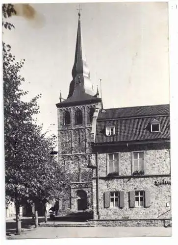 4030 RATINGEN, Marktplatz, Heimatmuseum, Katholische Pfarrkirche, brauner Fleck