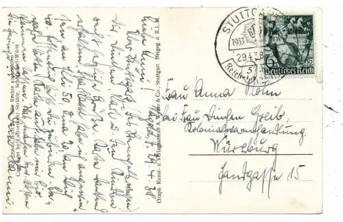 [Ansichtskarte] 7270 NAGOLD, Luftaufnahme 1938. 