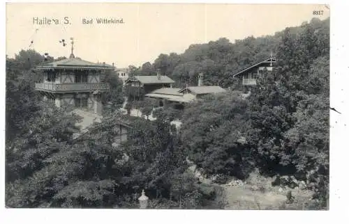 [Ansichtskarte] 0-4000 HALLE / Saale - BAD WITTEKIND, 1906. 