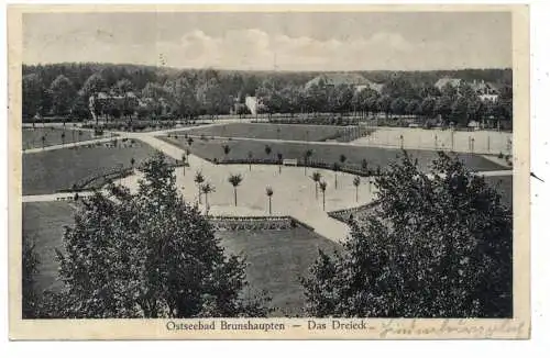 [Ansichtskarte] 0-2565 KÜHLUNGSBORN - BRUNSHAUPTEN, Das Dreieck, 1928. 