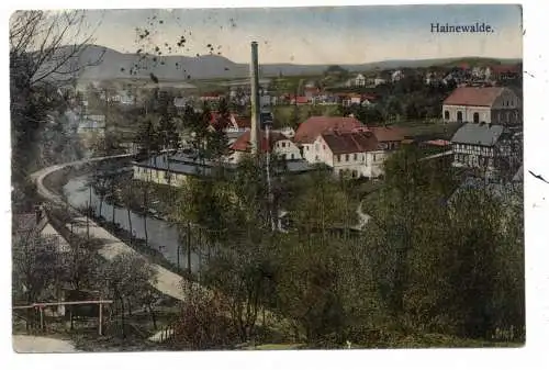 [Ansichtskarte] 0-8802 GROSSSCHÖNAU - HAINEWALDE, Blick über den Ort. 