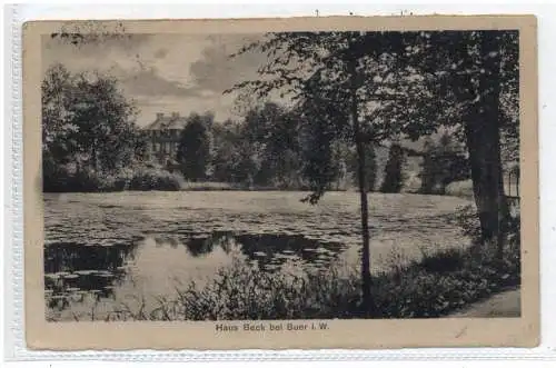 [Ansichtskarte] 4650 GELSENKIRCHEN - BUER, Haus Beck, 1924. 