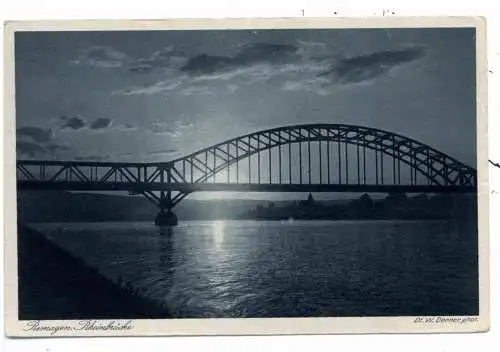 [Ansichtskarte] 5480 REMAGEN, Brücke von Remagen, Verlag Vorsteher - Godesberg. 