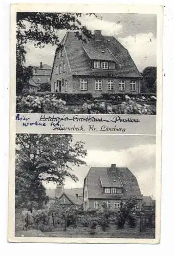 [Ansichtskarte] 2127 SCHARNEBECK, Leidner's Gast - und Pensonshaus, rücks. Klebereste. 