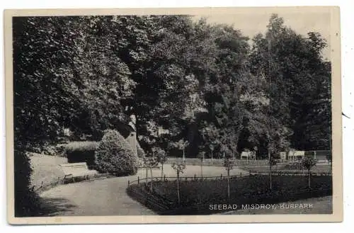 [Ansichtskarte] POMMERN - MISDROY / MIEDZYZDROJE, Partie im Kurpark, Verlag Weil - Stettin. 