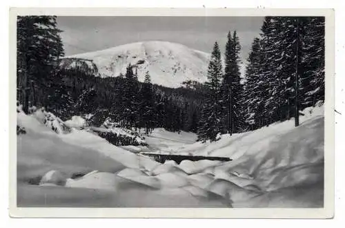 [Ansichtskarte] BÖHMEN & MÄHREN - PETZER / PEC POD SNEZKOU, Blick in den Riesengrund, 1939, Feldpost. 