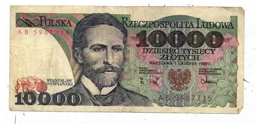POLEN / POLSKA - 1988, 10000 Zloty, gebraucht
