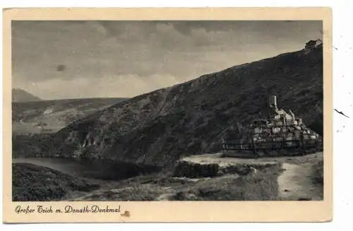 [Ansichtskarte] NIEDER - SCHLESIEN, SCHMIEDEBERG / KOWARY, Donat Denkmal, Grosser Teich, Prinz-Heinrich Baude. 