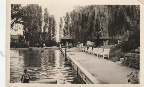 [Ansichtskarte] 0-4272 GERBSTEDT, Stadtbad, Eckdruckstelle, 1957. 