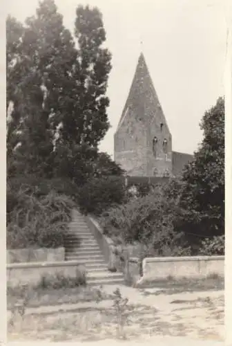 0-2572 RERIK / ALT-GAARZ, Kirche und Umgebung, Photo-AK 50er Jahre