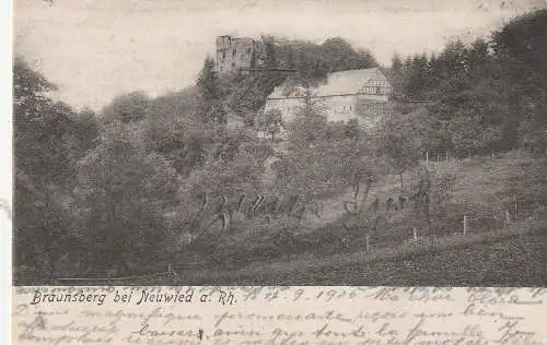 [Ansichtskarte] 5455 RENGSDORF - ANHAUSEN, Braunsberg, 1905, Verlag Gronemeyer. 