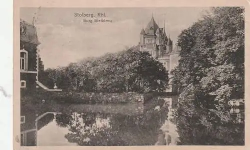 [Ansichtskarte] 5190 STOLBERG, Burg Bleibtreu, 1919. 