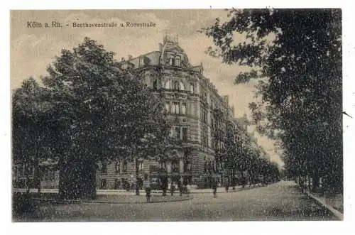 [Ansichtskarte] 5000 KÖLN, Ecke  Beethoven - und Roonstrasse, Verlag Kürten. 