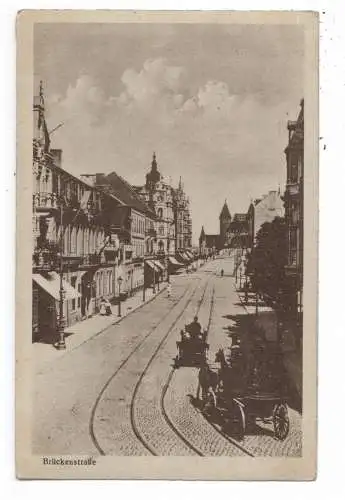 [Ansichtskarte] 5300 BONN, Brückenstrasse, Droschken, Verlag Bremer. 