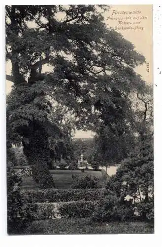 0-1240 FÜRSTENWALDE, Kaiser- und Denkmals - Platz, 1908