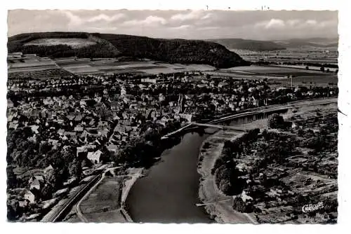 [Ansichtskarte] 3470 HÖXTER, Luftaufnahme 1958. 