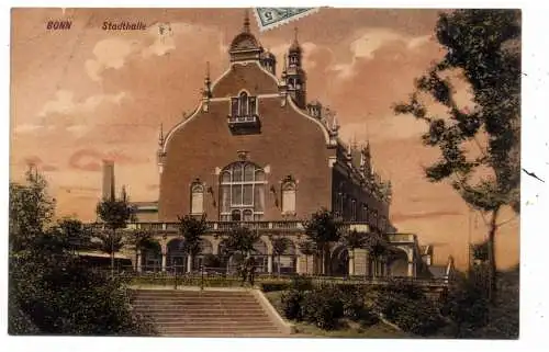 [Ansichtskarte] 5300 BONN - GRONAU, Stadthalle, 1910, kl. Druckstelle. 