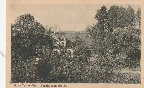 5250 ENGELSKIRCHEN - BERGHAUSEN, Haus Tannenberg, 1929