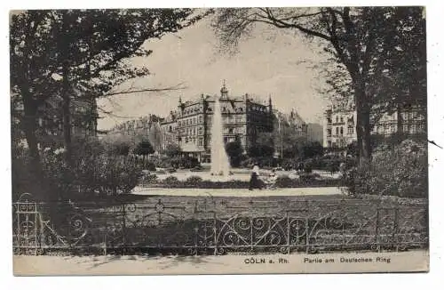 [Ansichtskarte] 5000 KÖLN, Ringe, Partie am Deutschen ring, Verlag Heiss & Co. 