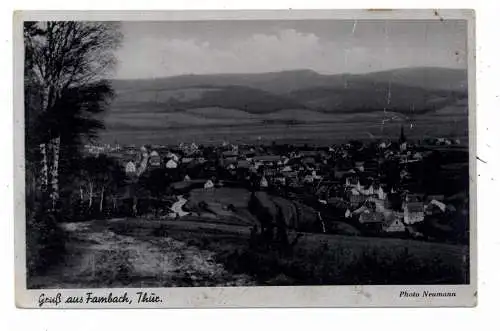 0-6081 FAMBACH, Blick über den Ort, Verlag Rös'chen